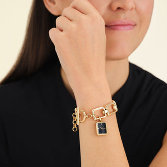 Octagon Chain Gold Black Leftcolumn