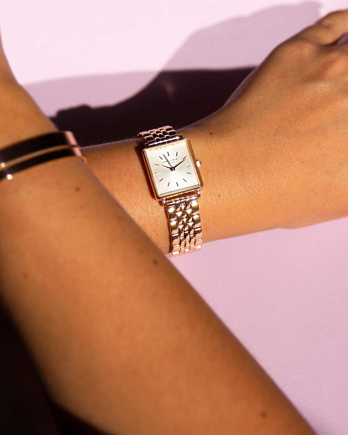The Boxy XS White Rose gold leftcolumn
