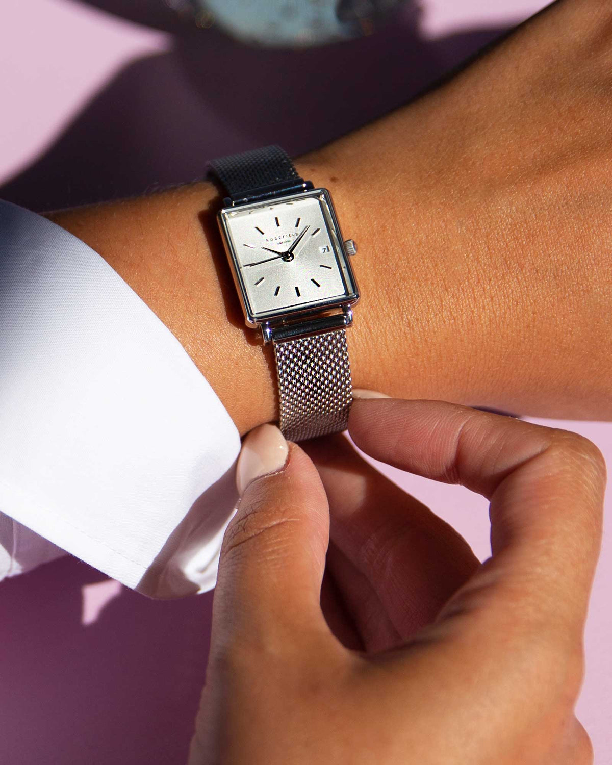 The Boxy XS Silver Mesh leftcolumn