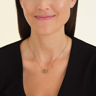 Emerald Duo Necklace leftcolumn