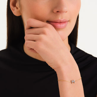 Crystal Letter M Bracelet leftcolumn