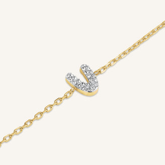 Crystal Letter V Bracelet leftcolumn