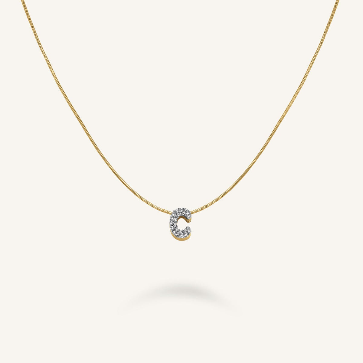 Crystal Letter C Necklace leftcolumn