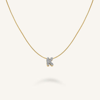 Crystal Letter K Necklace leftcolumn