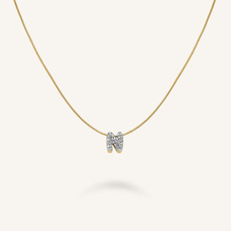 Crystal Letter N Necklace leftcolumn