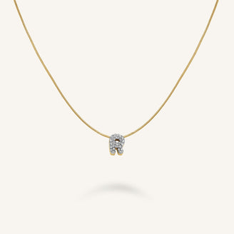 Crystal Letter R Necklace leftcolumn