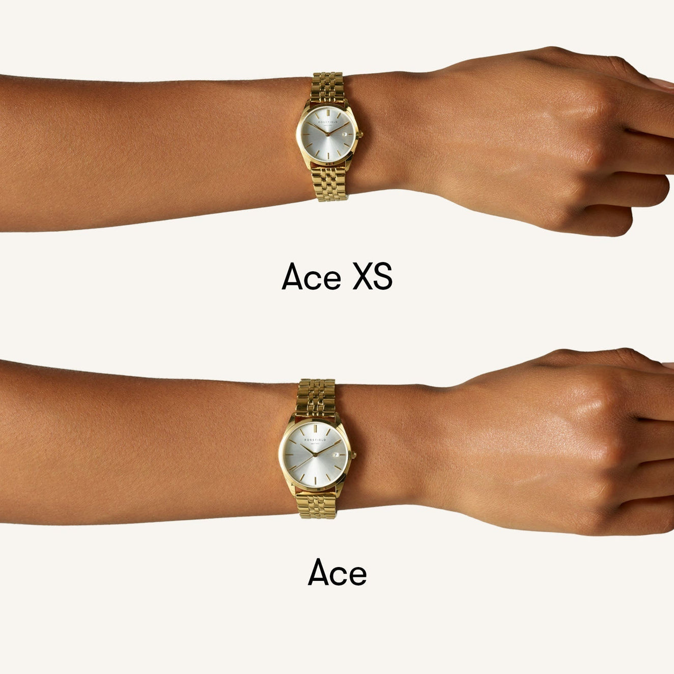 The Ace XS Silver Gold Duotone | Rosefield Official
