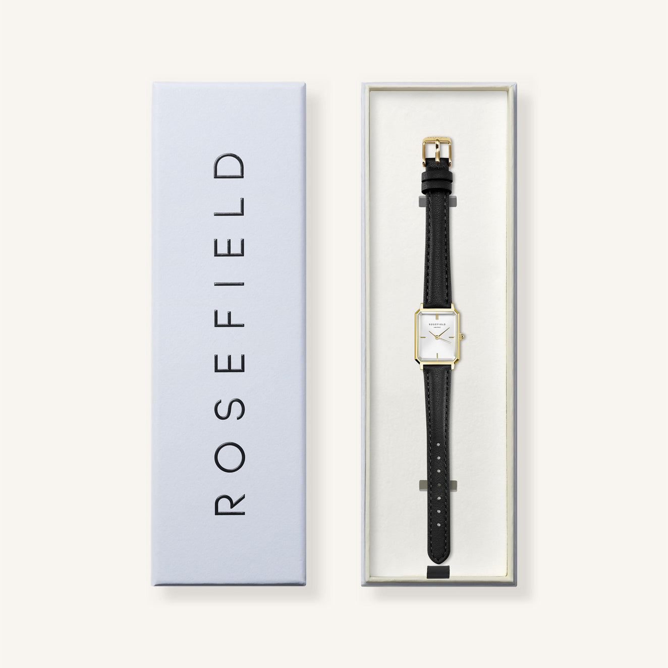 Octagon XS Black Leather | Rosefield Official